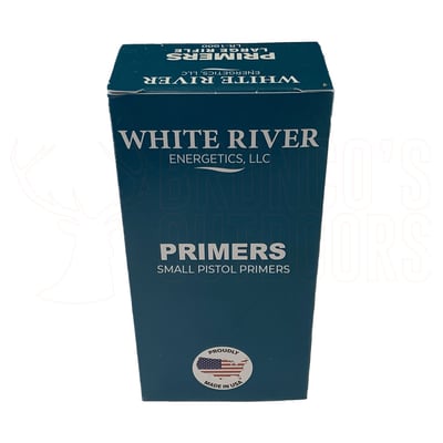 White River Energetics Small Pistol Primers 1000 Count