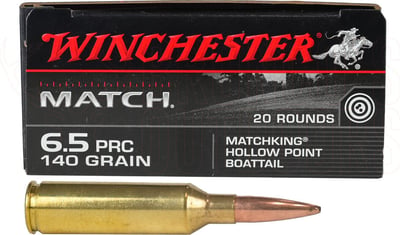 Winchester Match 6.5 PRC 140gr BTHP 20 Rounds