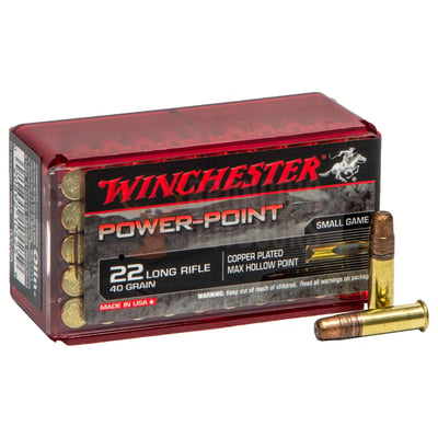 Winchester Power Point .22 LR 40gr HP 50 Rounds