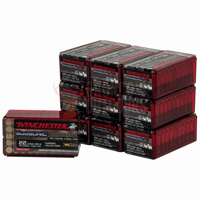 Winchester Subsonic .22 LR 40gr HP 500 Rounds