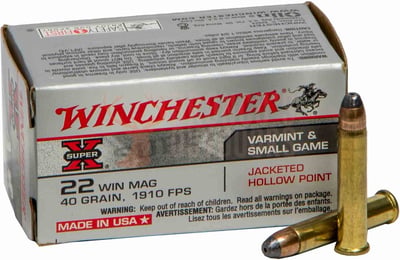 Winchester Super X .22 WMR 40gr JHP 50 Rounds