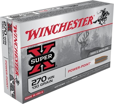Winchester Super X .270 Win 130gr Power Point 20 Rounds