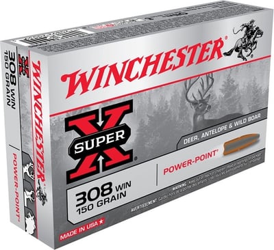 Winchester Super X .308 Win 150gr Power Point 20 Rounds