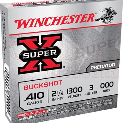 Winchester Super-X .410 Bore 000 Buckshot 3 Pellets