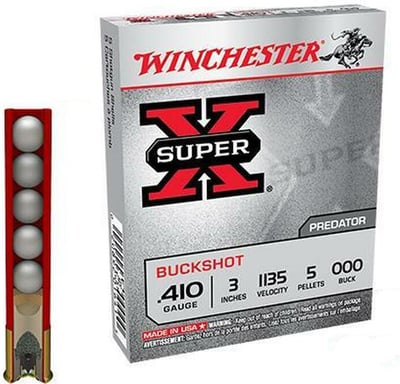 Winchester Super X .410 Bore 3" 000 Buck 5 Rounds