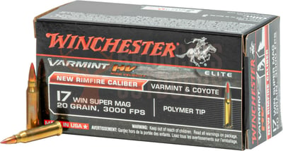 Winchester Varmint HV .17 WSM 20gr HP 50 Rounds